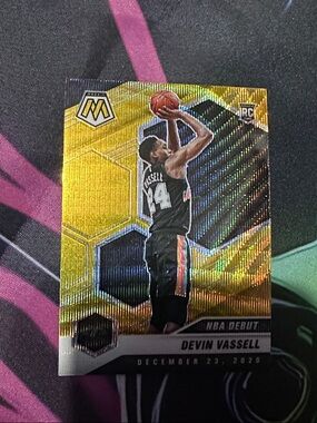 Panini Gold Devin Vassell NBA Debut Basketball Card